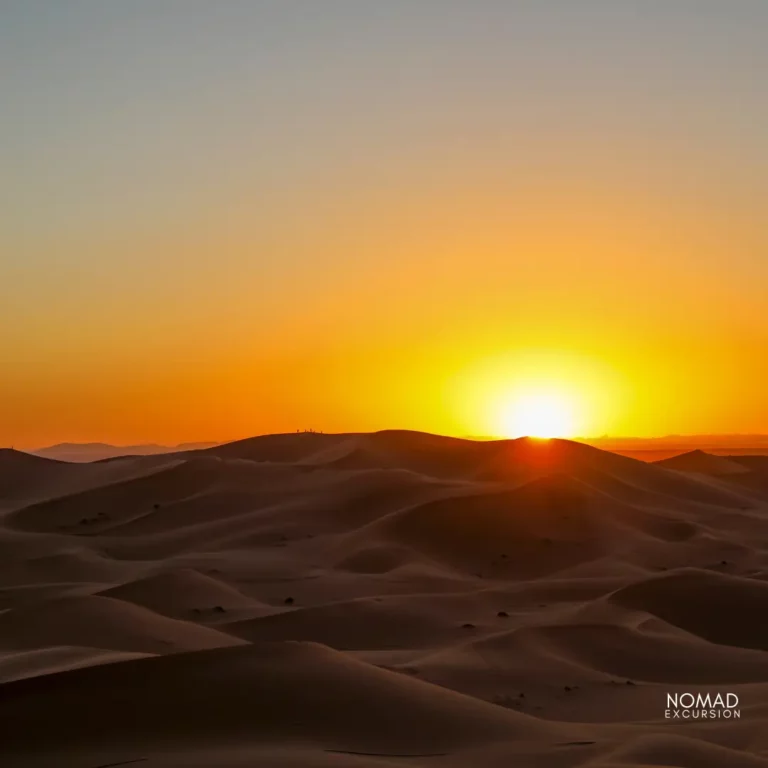 Merzouga Sahara desert sunset