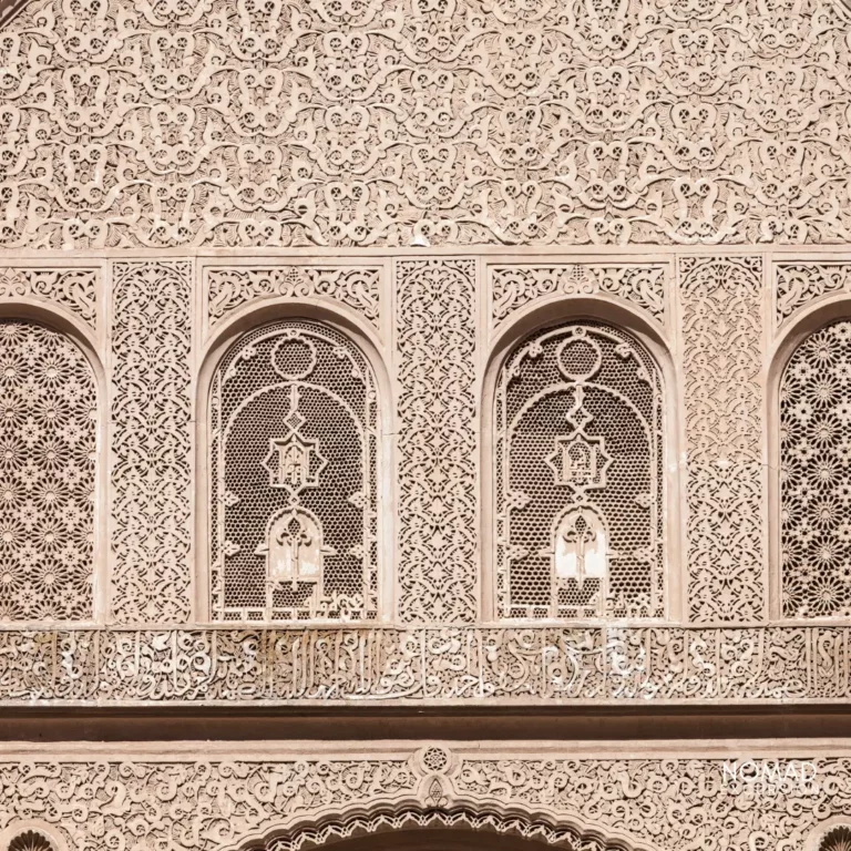 Medersa-Ben-Youssef-architecture-wall