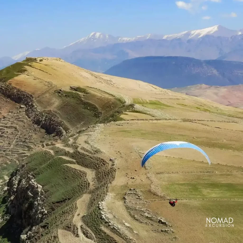 Paragliding Marrakech over the Kik plateau